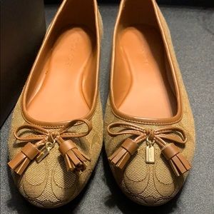 Coach Signature Flats